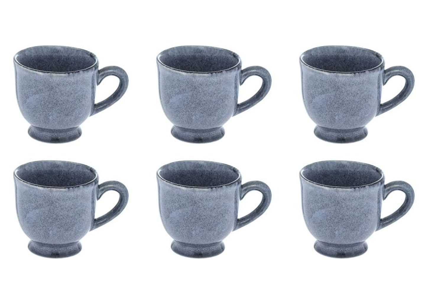 Jogo de Xícaras de Café 100ml Hauskraft Reactive Glaze 6 Peças