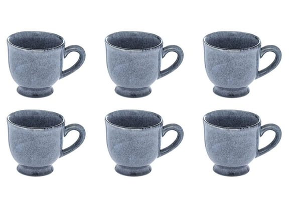 Jogo de Xícaras de Café 100ml Hauskraft Reactive Glaze 6 Peças