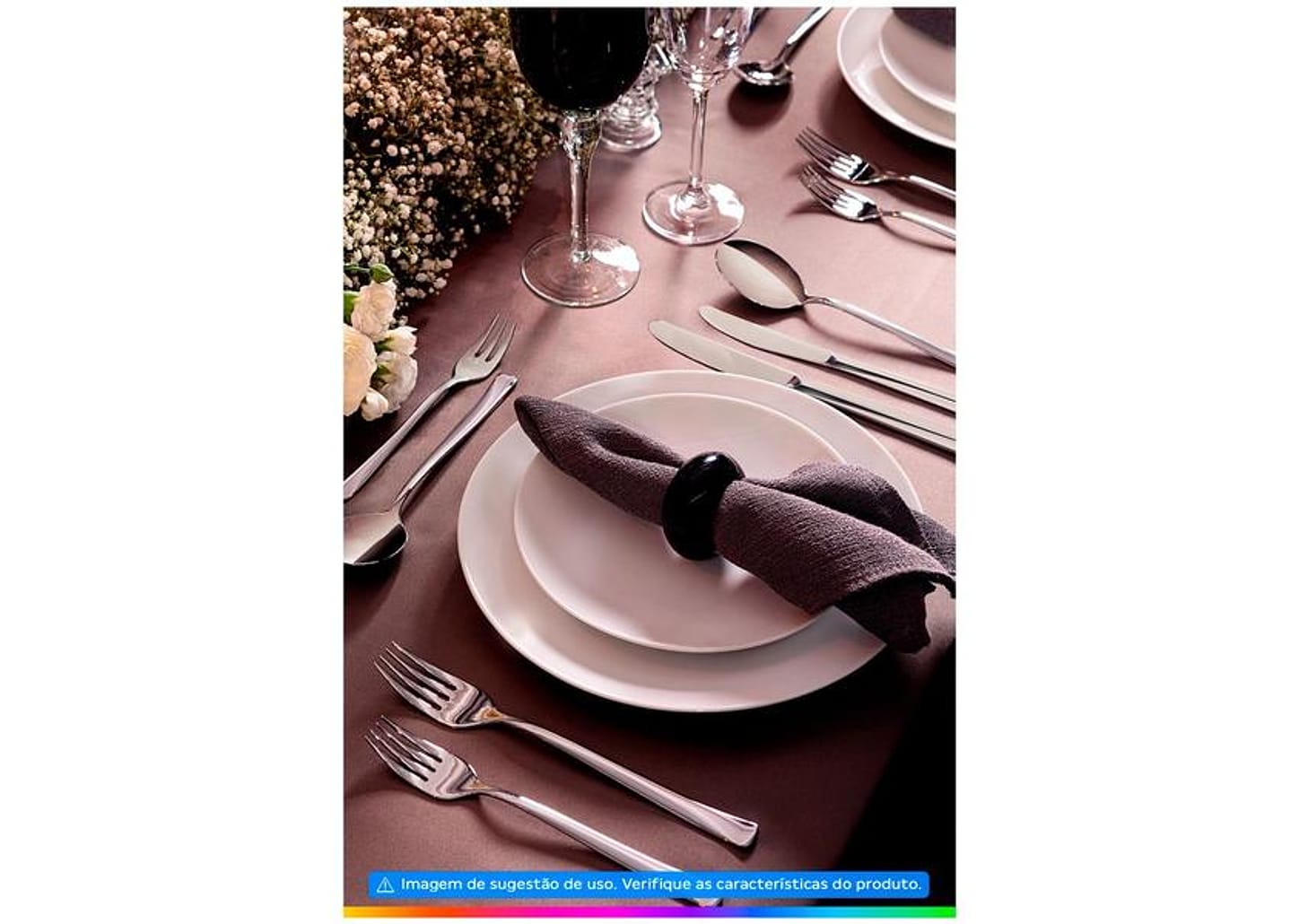 Aparelho de Jantar Chá 20 Peças Tramontina Redondo Porcelana Branco Leonora