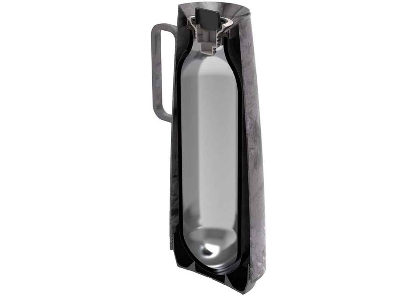 Bule de Chá e Café de Plástico Cinza 1L Tramontina Exata