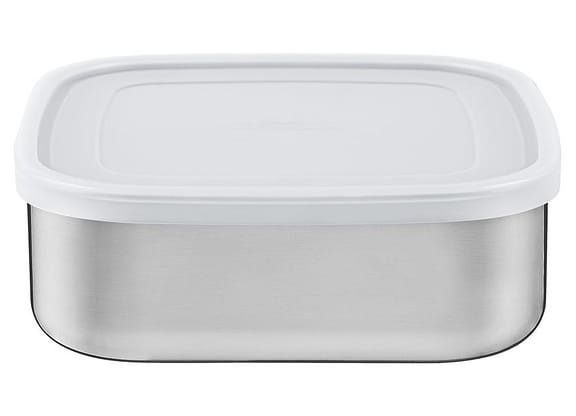 Pote Inox Tramontina com Tampa Quadrado 3,6L Freezinox