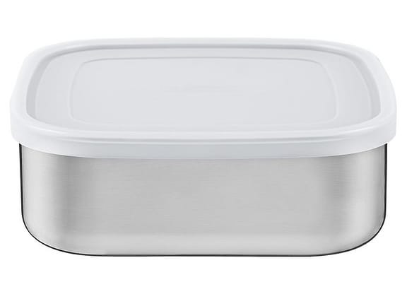 Pote Inox Tramontina com Tampa Quadrado 2,1L Freezinox