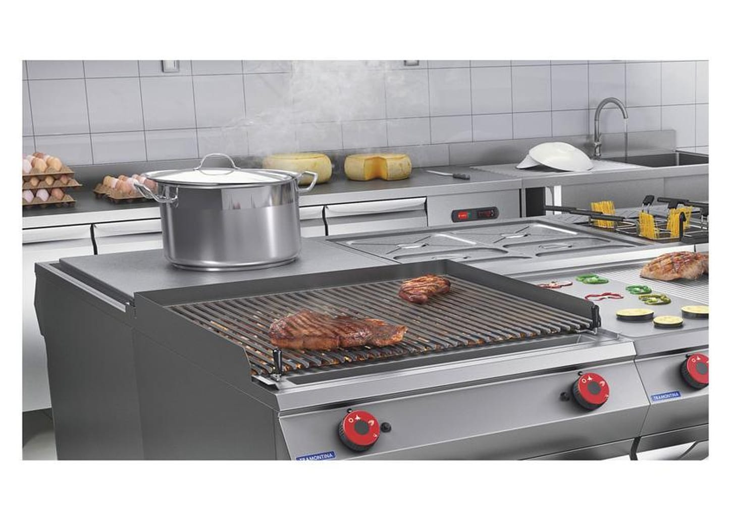 Caçarola Tramontina Inox Fundo Triplo 40cm 23L Professional