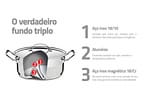 Caçarola Tramontina Inox Fundo Triplo 40cm 23L Professional