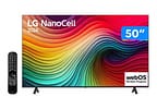 Smart TV 50" 4K UHD LCD LED NanoCell LG NANO80 50NANO80TSA AI Processor Wi-Fi e Bluetooth 3 HDMI 2 USB