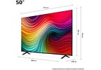 Smart TV 50" 4K UHD LCD LED NanoCell LG NANO80 50NANO80TSA AI Processor Wi-Fi e Bluetooth 3 HDMI 2 USB