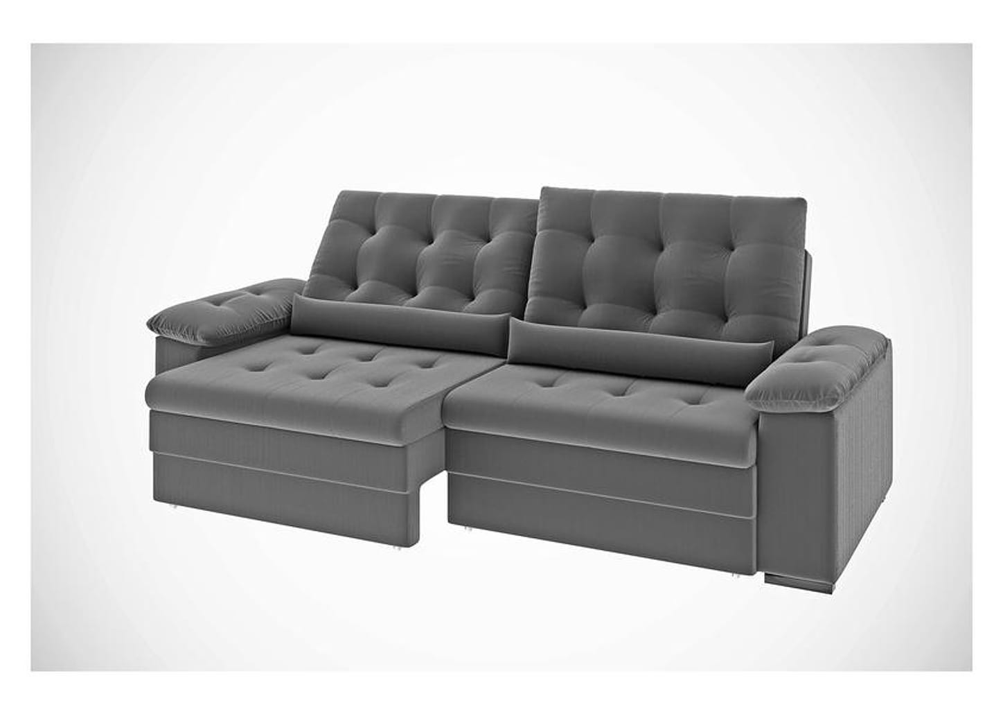 Sofá 3 Lugares Retrátil Reclinável Suede Phormatta Colômbia SMP