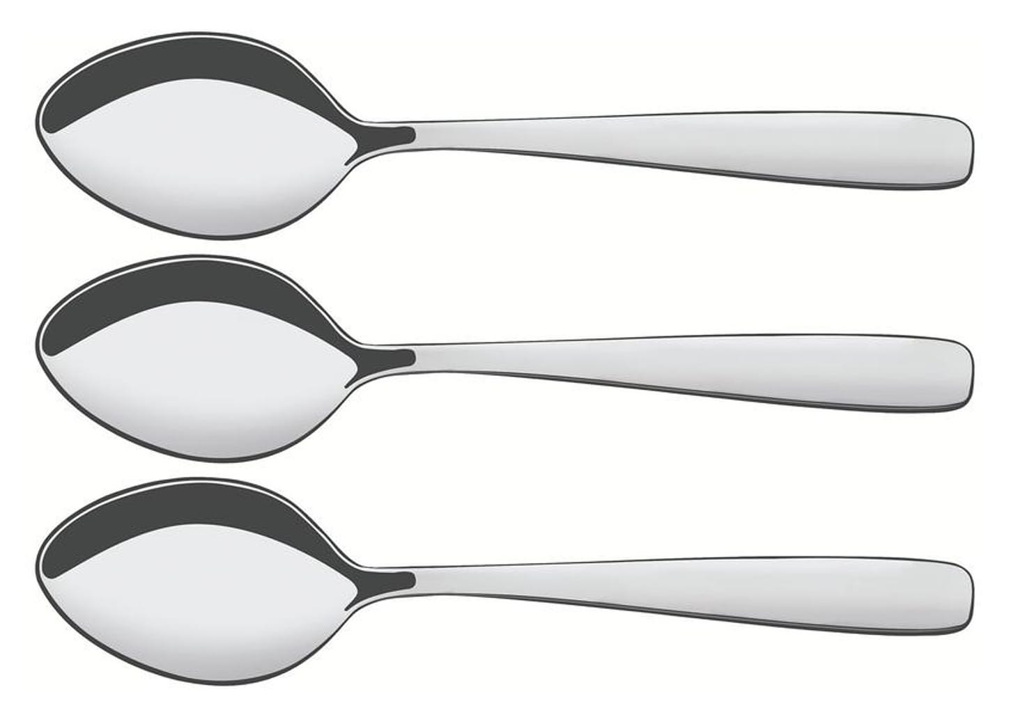 Jogo de Colher Aço Inox Tramontina Amazonas 3 Peças