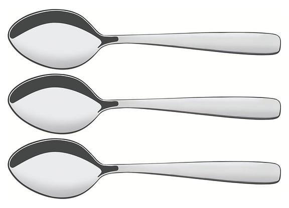 Jogo de Colher Aço Inox Tramontina Amazonas 3 Peças