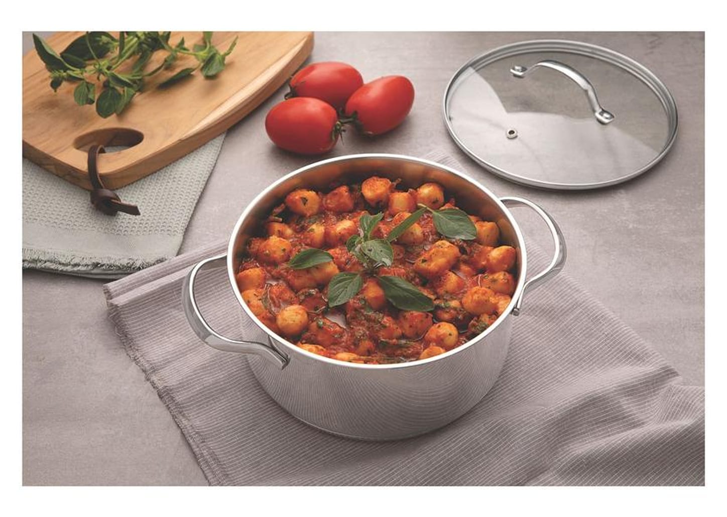 Caçarola Tramontina Inox 20cm 3,6L Una