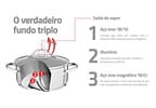 Caçarola Tramontina Inox Fundo Triplo 20cm 2,9L Una