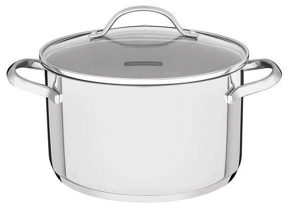 Caçarola Tramontina Inox Fundo Triplo 24cm 6,1L Una