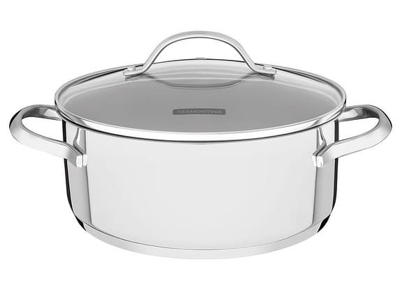 Caçarola Tramontina Inox Fundo Triplo 20cm 2,9L Una