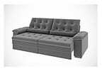 Sofá 2 e 3 Lugares Retrátil Reclinável Suede Phormatta Colômbia SMP