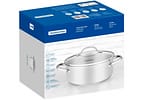 Caçarola Tramontina Inox Fundo Triplo 24cm 4,8L Una
