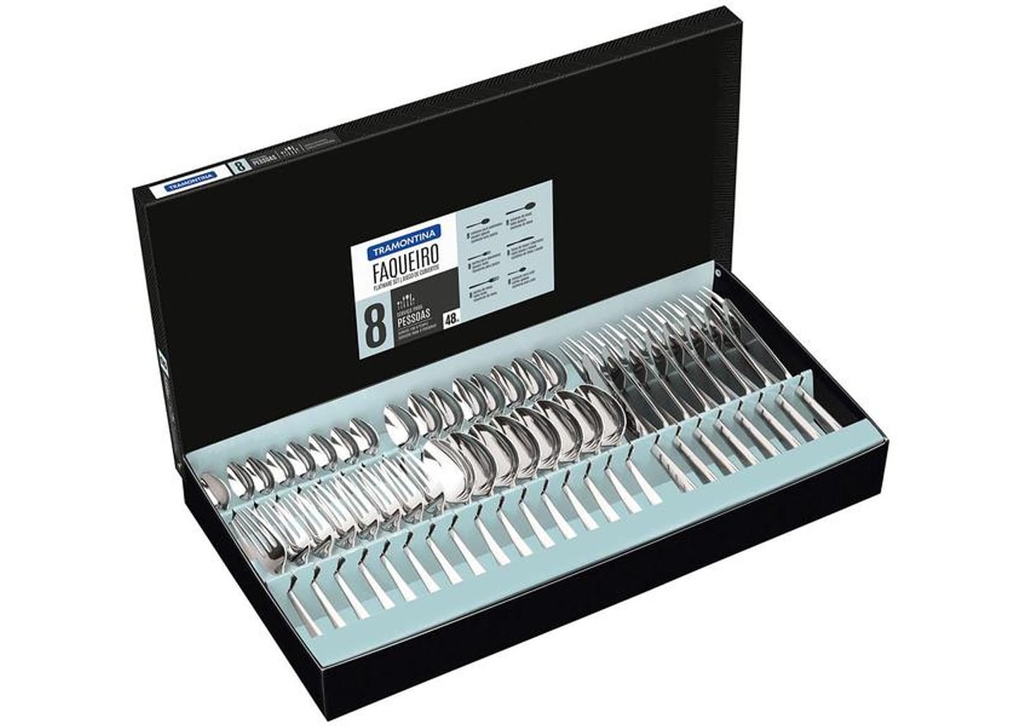 Faqueiro Tramontina Inox Mônaco 66917144 48 Peças