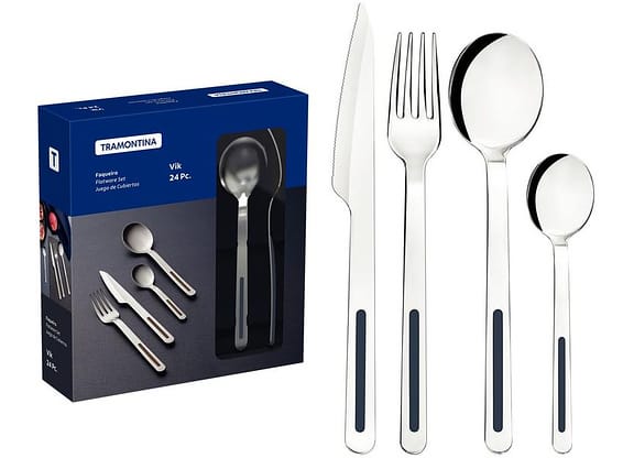 Faqueiro Tramontina Inox 24 Peças Vik