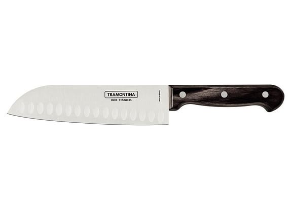 Faca Multiuso Tramontina Inox 7" Polywood Santoku
