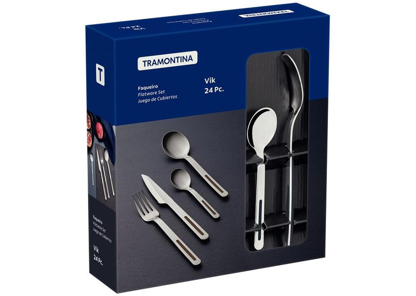 Faqueiro Tramontina Inox 24 Peças Vik