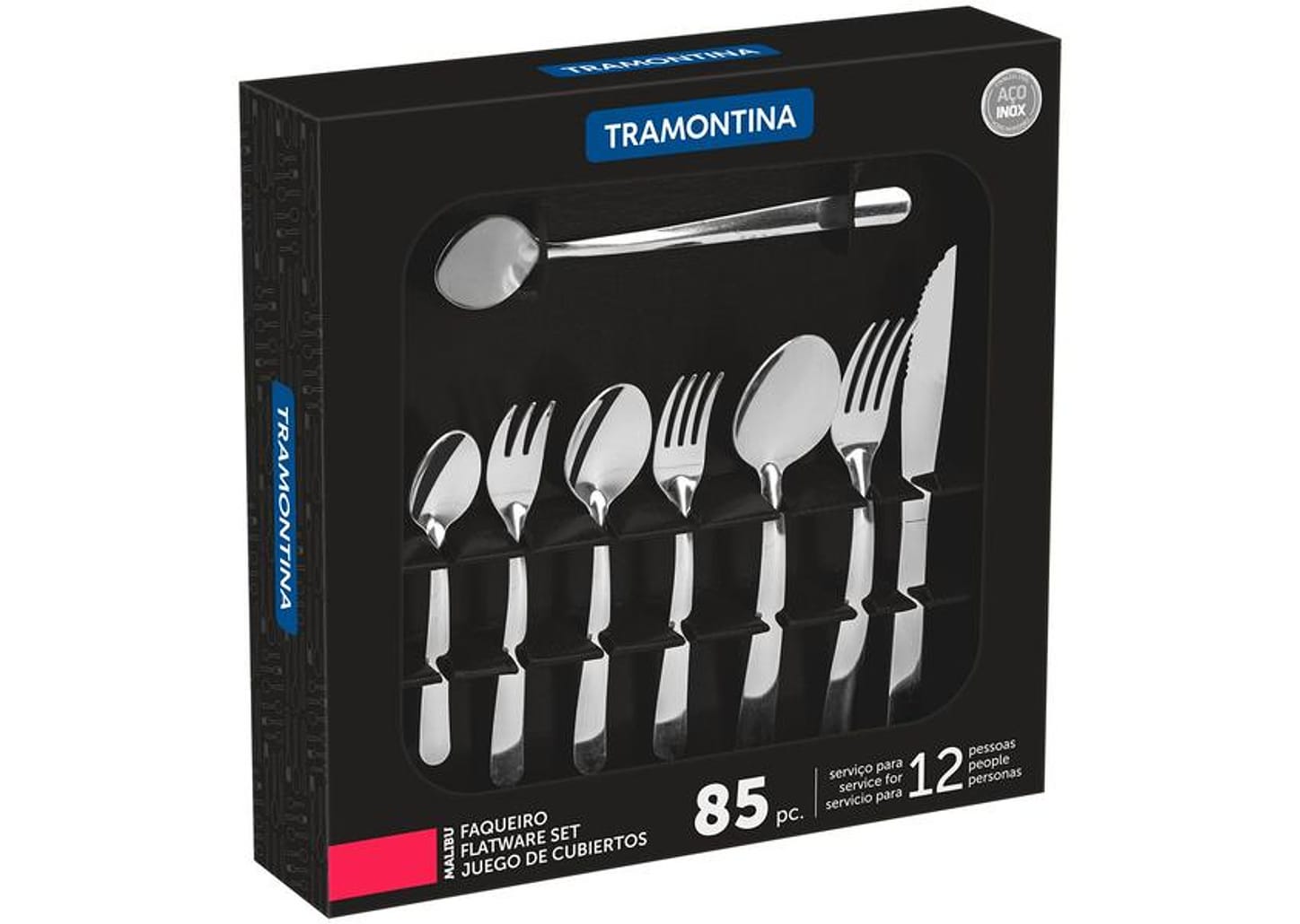 Faqueiro Tramontina Inox 85 Peças Malibu