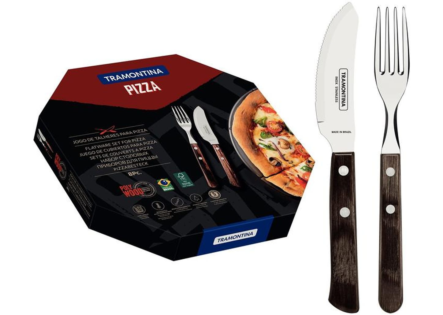 Jogo de Talheres Tramontina Inox Churrasco 8 Peças