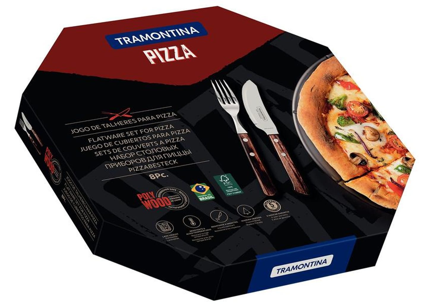 Jogo de Talheres Tramontina Inox Churrasco 8 Peças