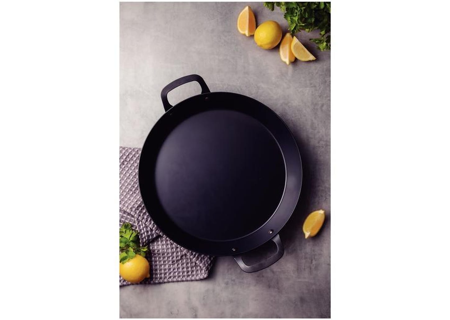 Paellera Tramontina de Ferro 38cm 5,1L Professional Preta