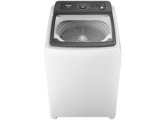 Lavadora de Roupas Consul 15kg Cesto Inox 12 Programas de Lavagem CWN15AB