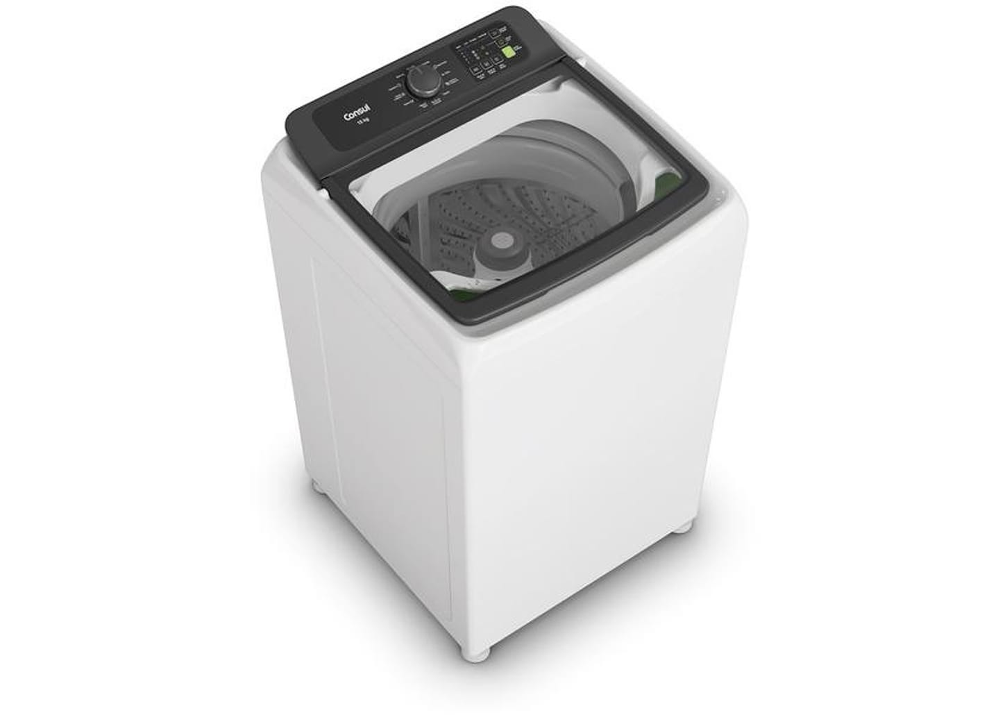 Lavadora de Roupas Consul 15kg Cesto Inox 12 Programas de Lavagem CWN15AB