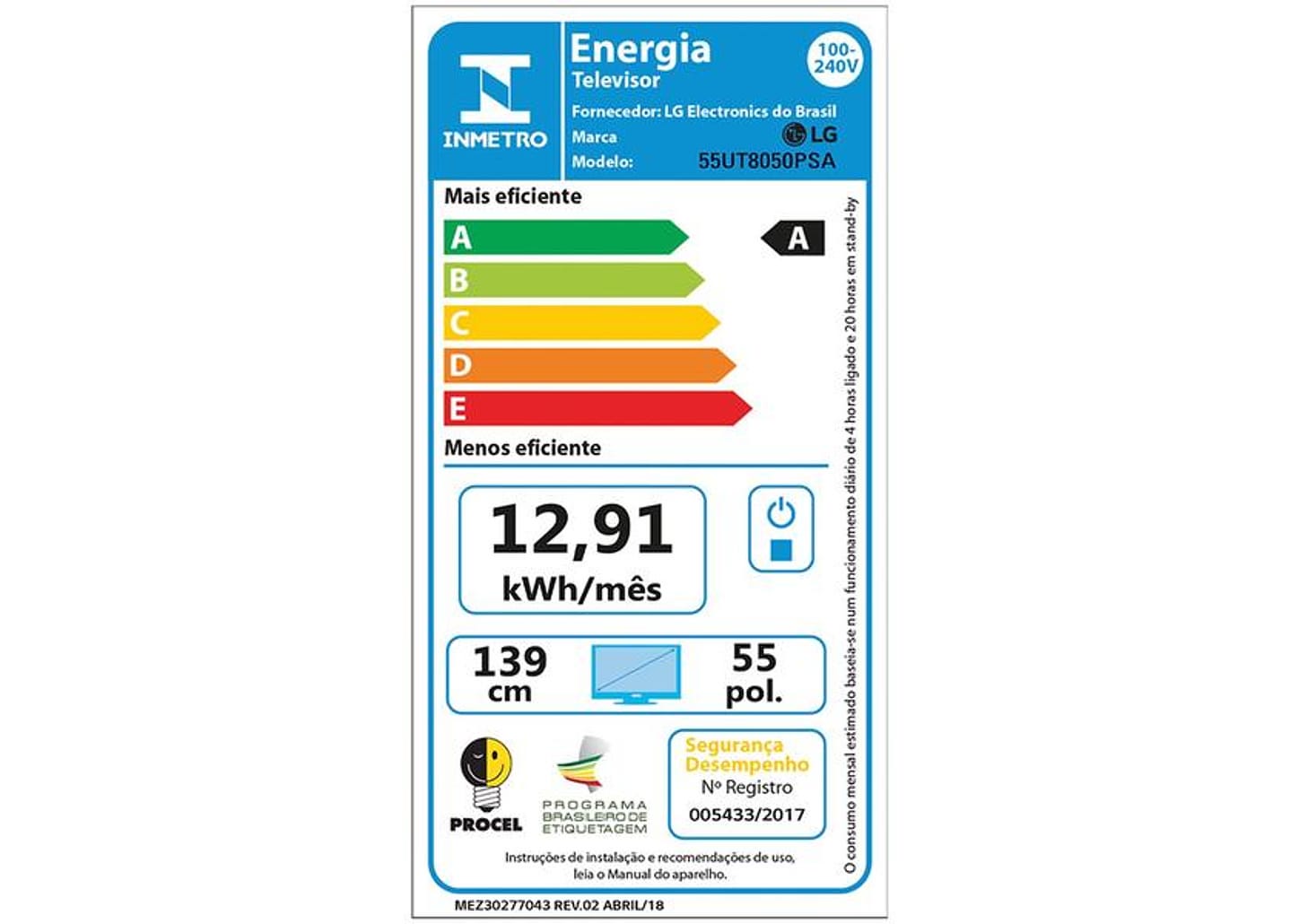 Smart TV 55" 4K UHD LCD LG 55UT8050PSA AI Processor Wi-Fi e Bluetooth 3 HDMI 2 USB