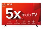 Smart TV 65" 4K UHD LCD LG 65UT8050PSA AI Processor Wi-Fi e Bluetooth 3 HDMI 2 USB