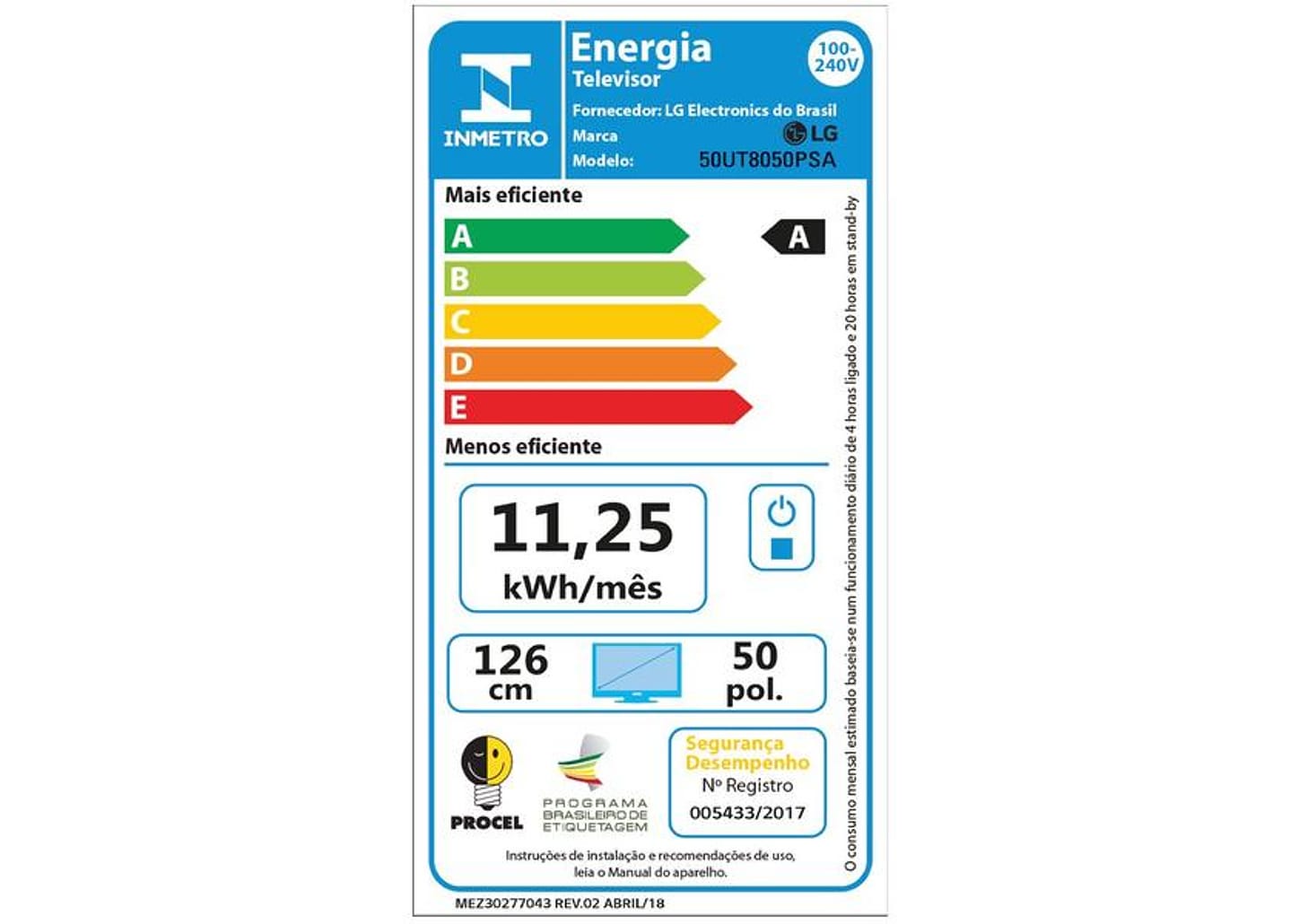Smart TV 50" 4K UHD LCD LG 50UT8050PSA AI Processor Wi-Fi e Bluetooth 3 HDMI 2 USB