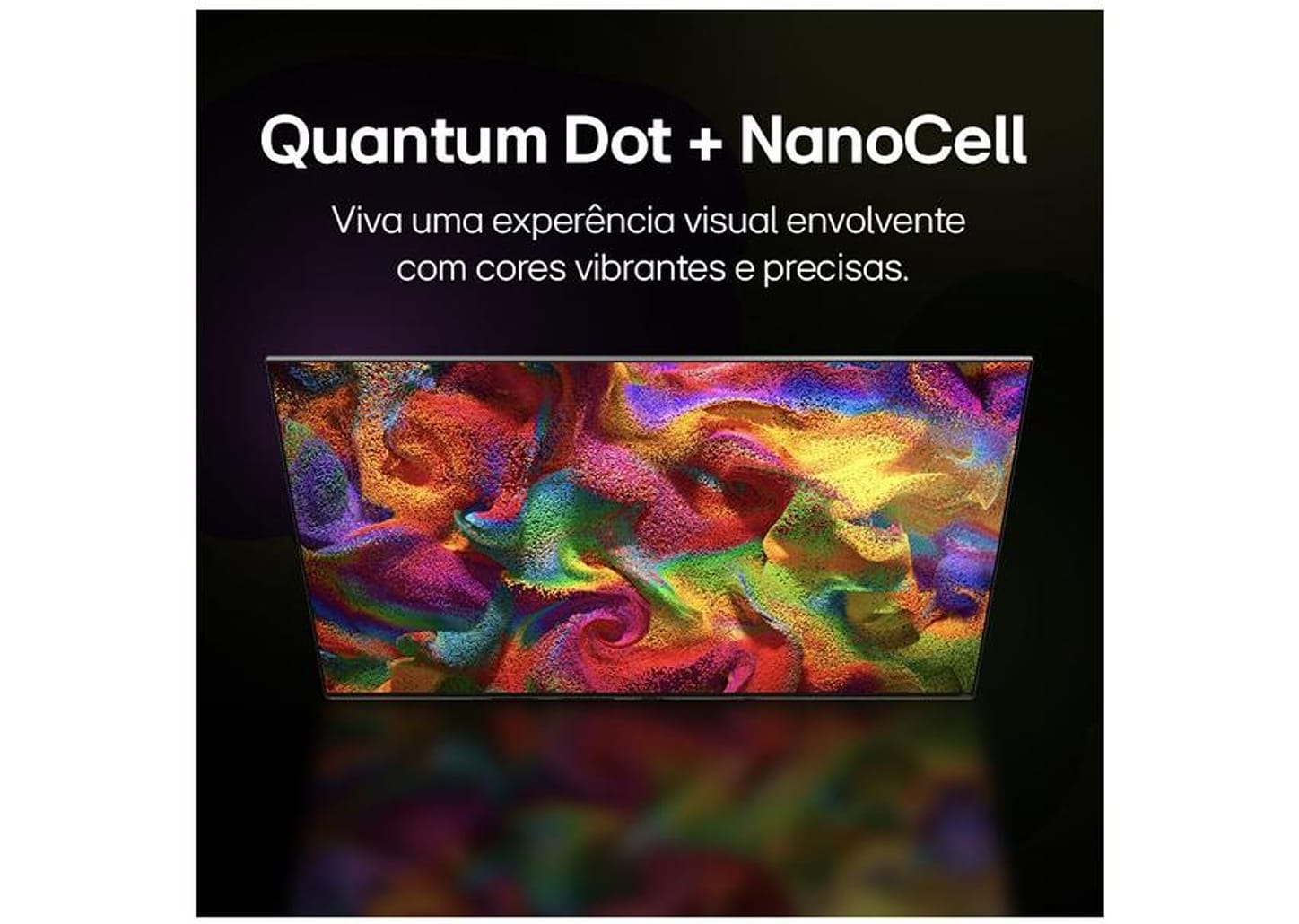 Smart TV 65" 4K UHD QNED LG Quantum Dot NanoCell 65QNED80TSA AI Processor Wi-Fi e Bluetooth 3 HDMI 2 USB