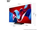 Smart TV 55" 4K UHD OLED LG OLED55C4PSA 120Hz AI Processor Wi-Fi e Bluetooth 4 HDMI 3 USB