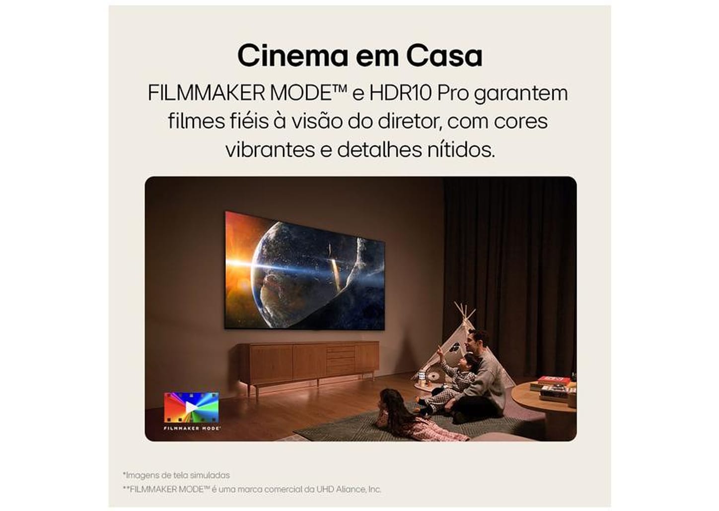 Smart TV 65" 4K UHD QNED LG Quantum Dot NanoCell 65QNED80TSA AI Processor Wi-Fi e Bluetooth 3 HDMI 2 USB