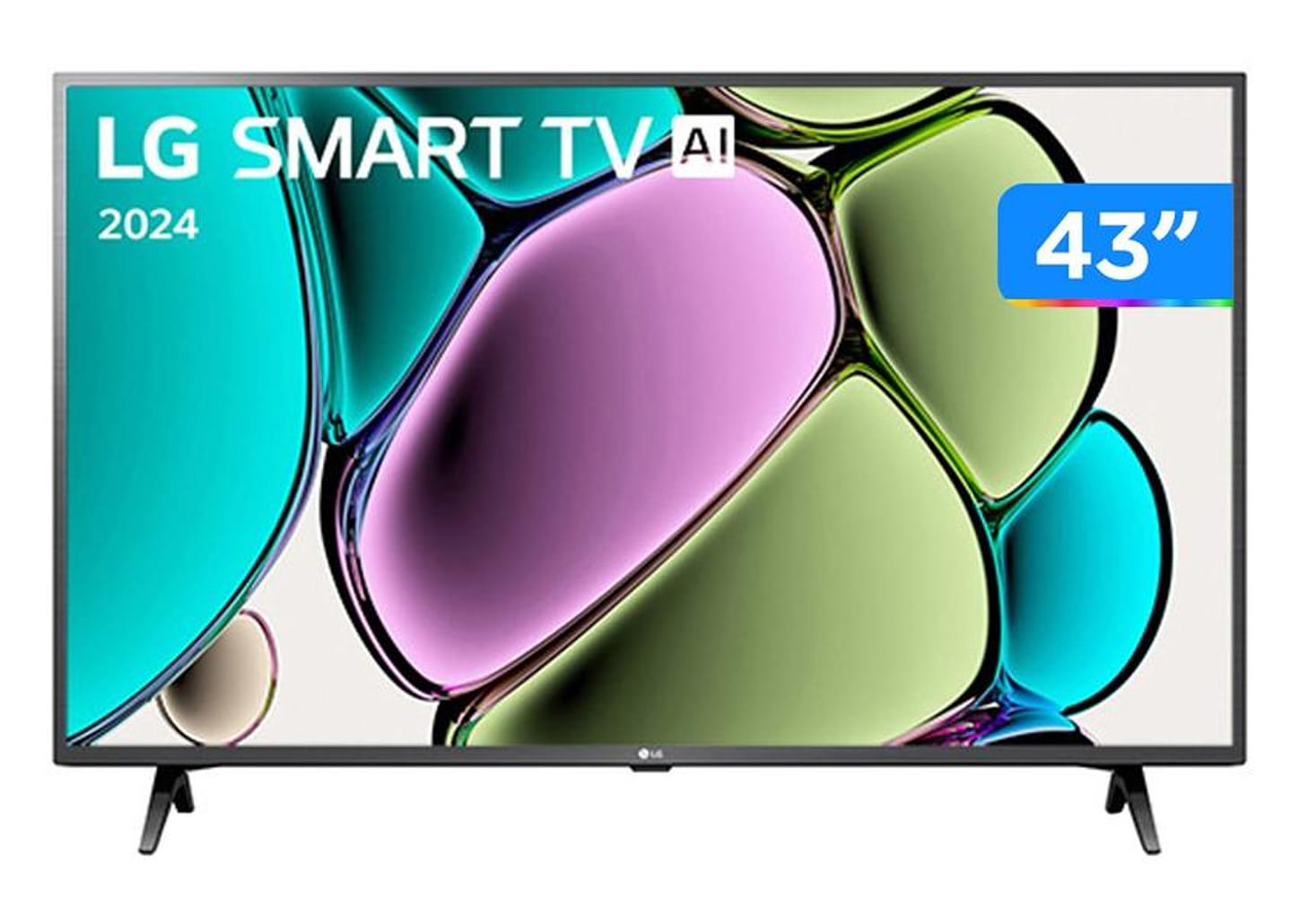 Smart TV 43" Full HD LCD LG 43LR6700PSA AI Processor Wi-Fi e Bluetooth 2 HDMI 1 USB