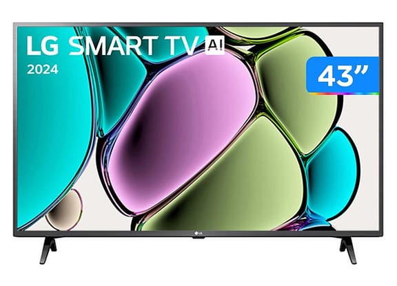 Smart TV 43" Full HD LCD LG 43LR6700PSA AI Processor Wi-Fi e Bluetooth 2 HDMI 1 USB