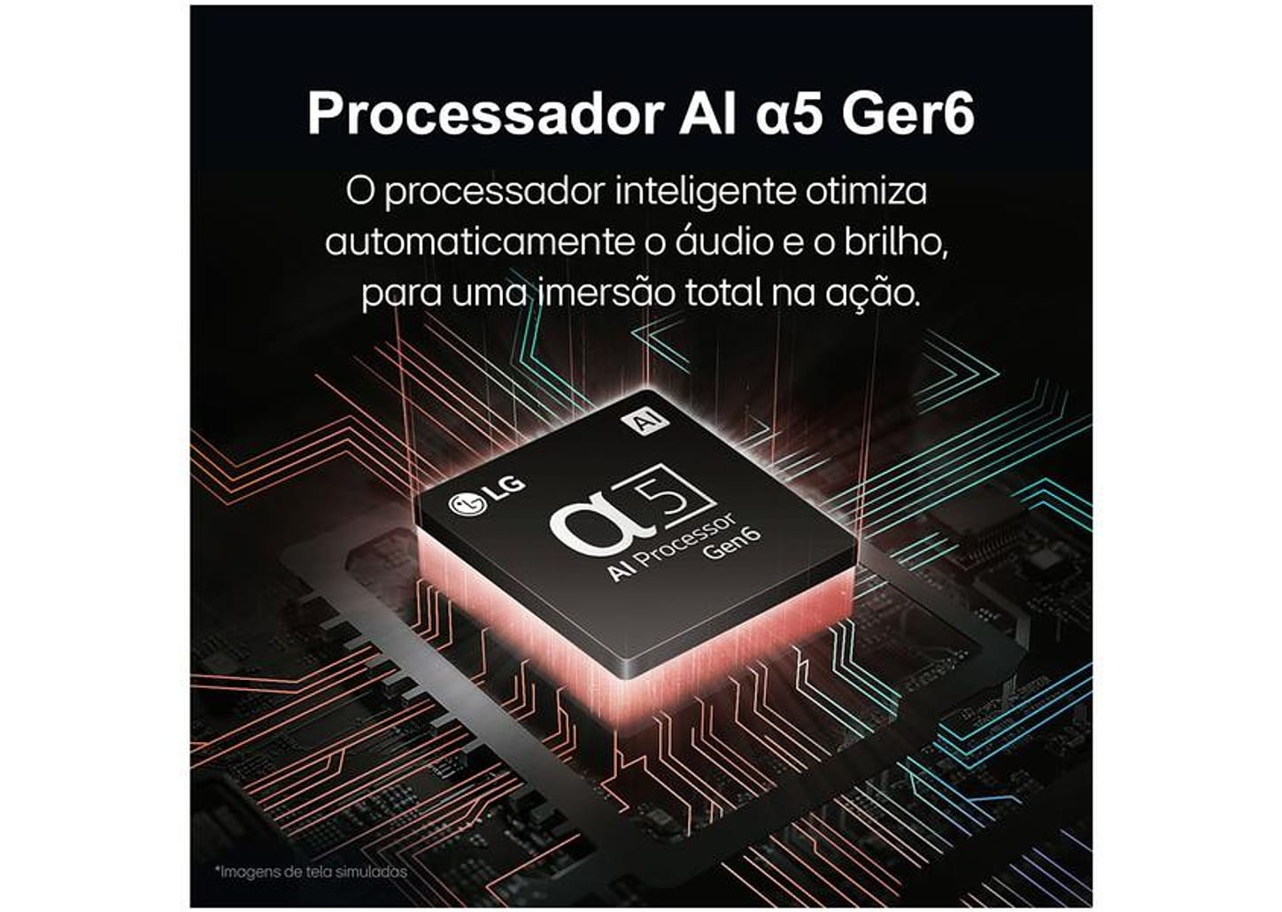 Smart TV 43" Full HD LCD LG 43LR6700PSA AI Processor Wi-Fi e Bluetooth 2 HDMI 1 USB