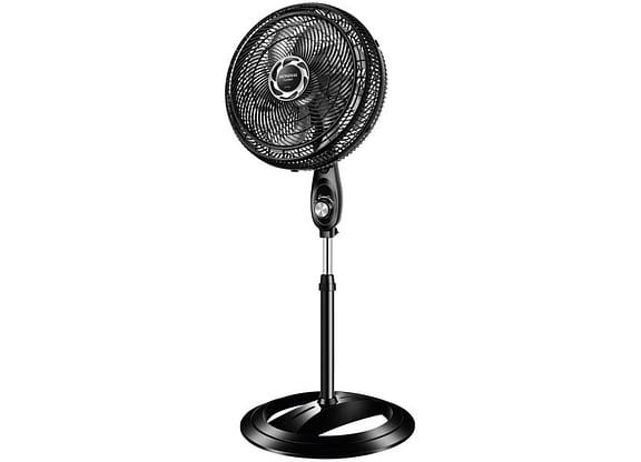 Ventilador de Coluna Mondial Turbo NVT-40C-8P-B 40cm 8 Pás 3 Velocidades Preto e Prata