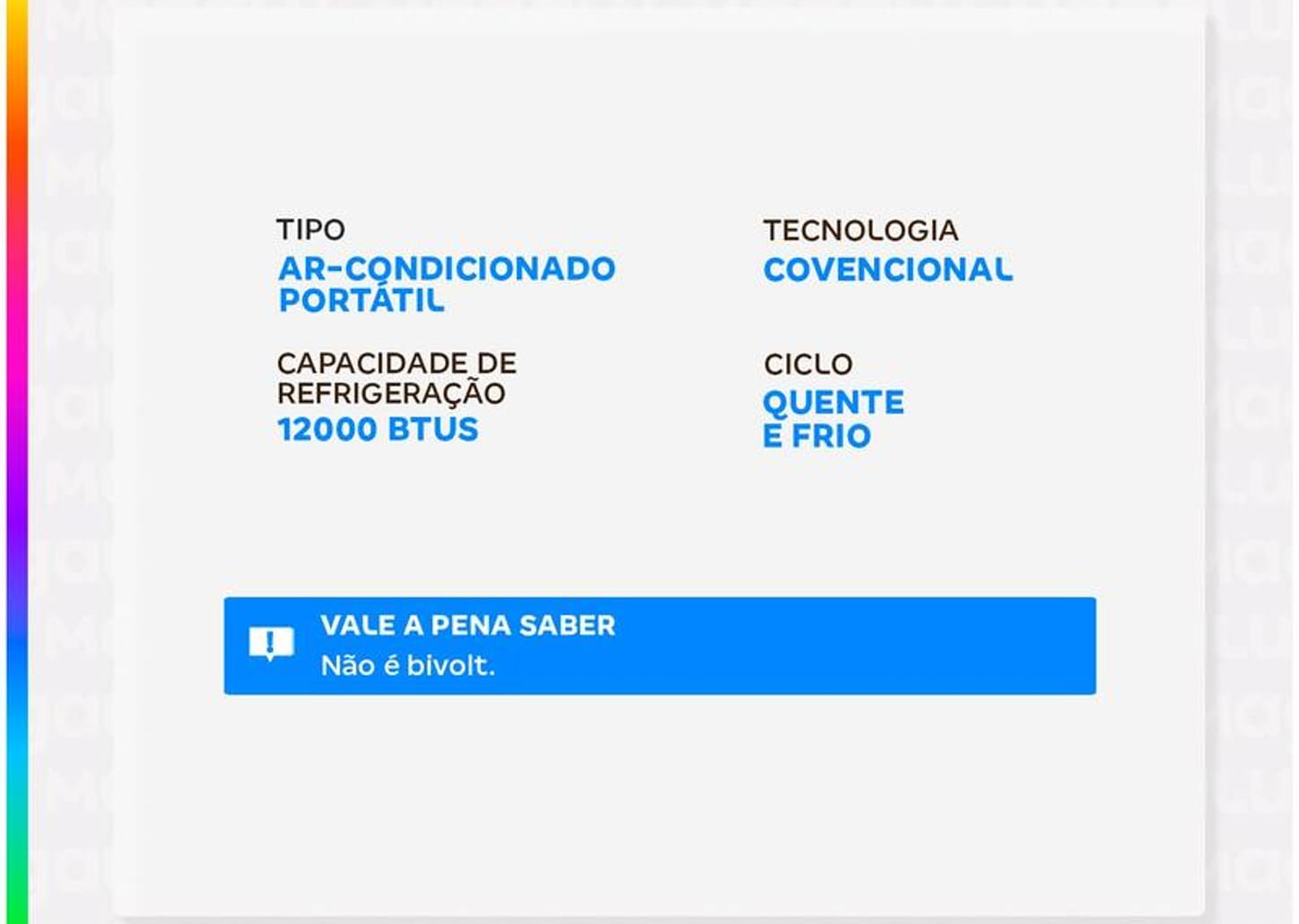Ar-condicionado Portátil 12.000 BTUs Philco Quente e Frio PAC12000QF5