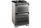 Fogão 4 Bocas Electrolux Cinza Duplo Forno Acendimento Superautomático Expert FE4AD