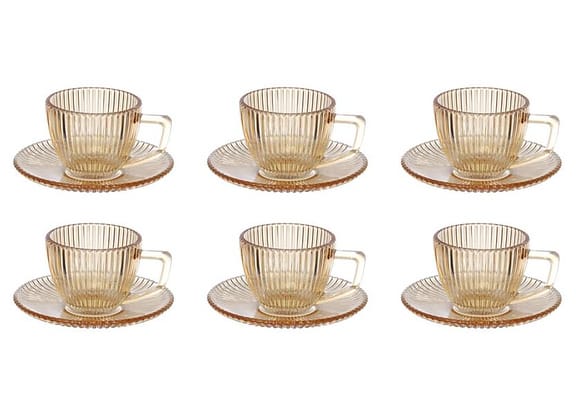 Jogo de Xícaras de Café 90ml Hauskraft Graffiato 6 Peças