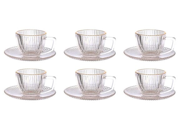 Jogo de Xícaras de Café 90ml Hauskraft Graffiato 6 Peças