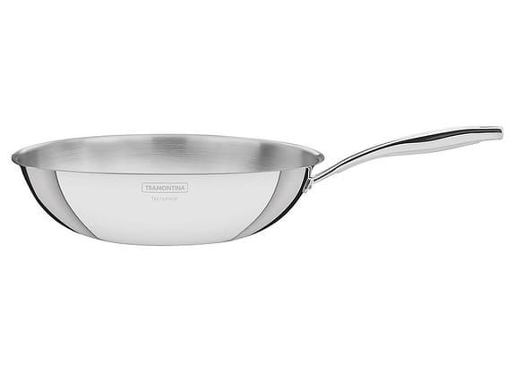 Panela Wok Tramontina Inox Fundo Triplo Grano 28cm