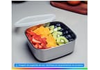 Pote Inox Tramontina com Tampa Quadrado 1,2L
