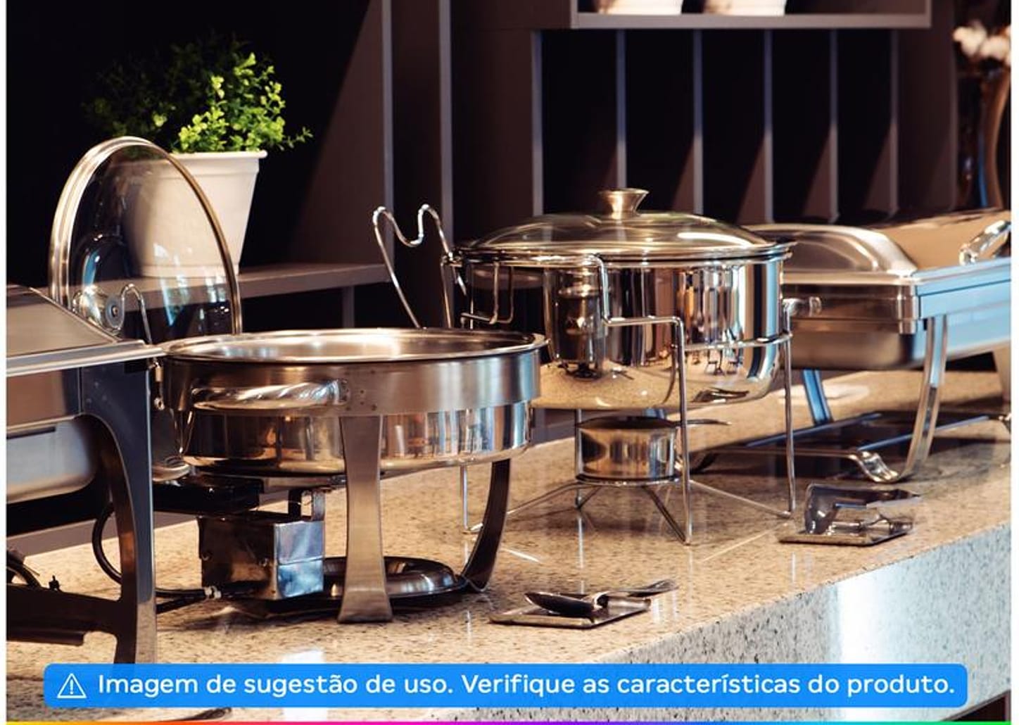 Rechaud Inox 4,3L Tramontina 61041200 4 Peças