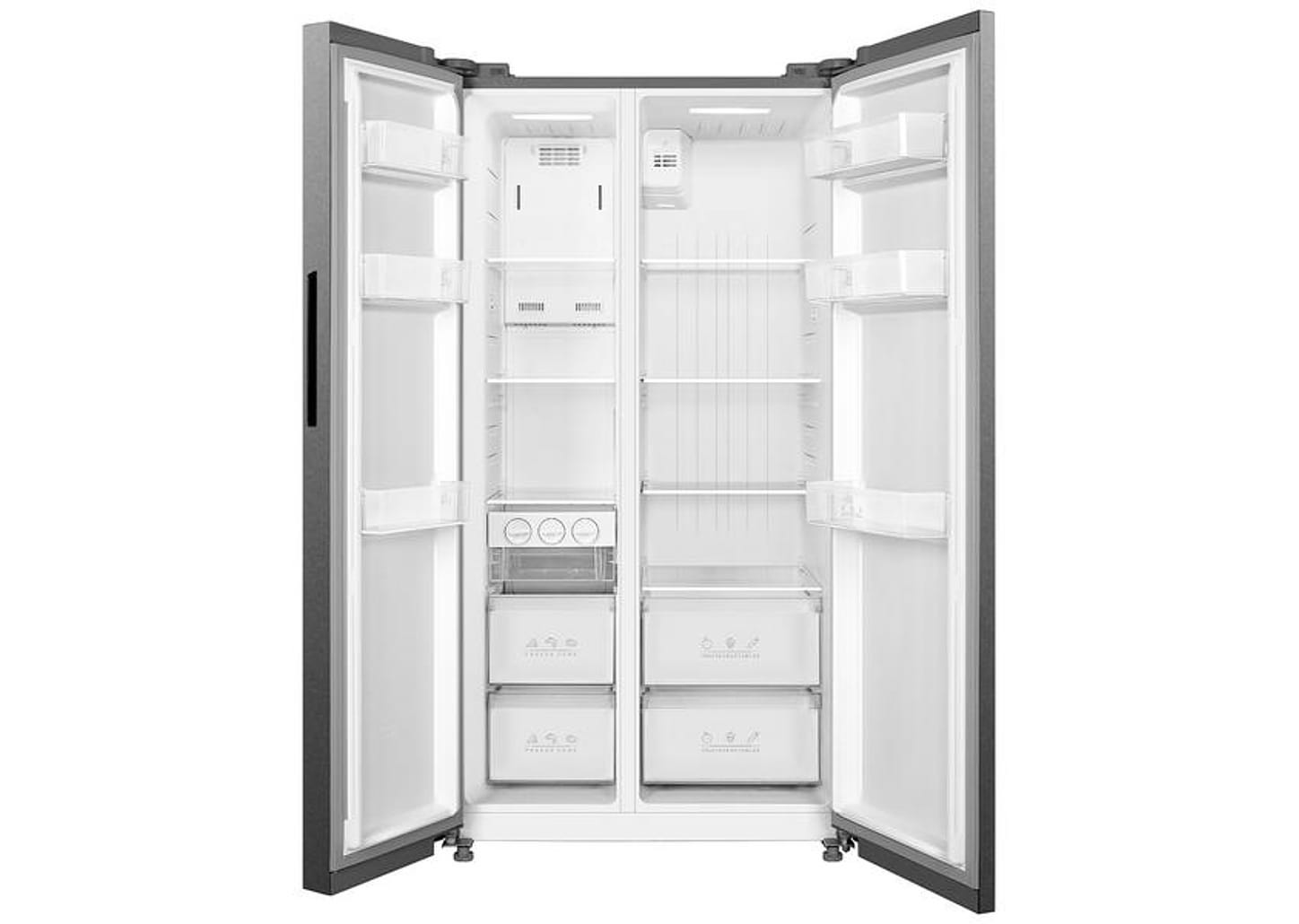 Geladeira/Refrigerador Midea Smart Degelo Automático Side by Side Cinza 511L MDRS710FGD46