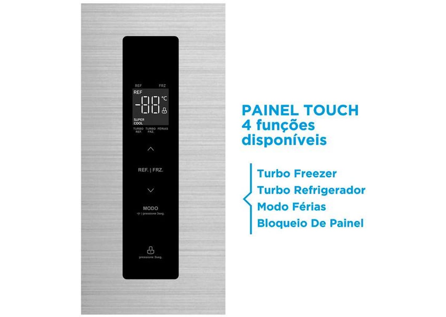 Geladeira/Refrigerador Midea Smart Degelo Automático Side by Side Cinza 511L MDRS710FGD46