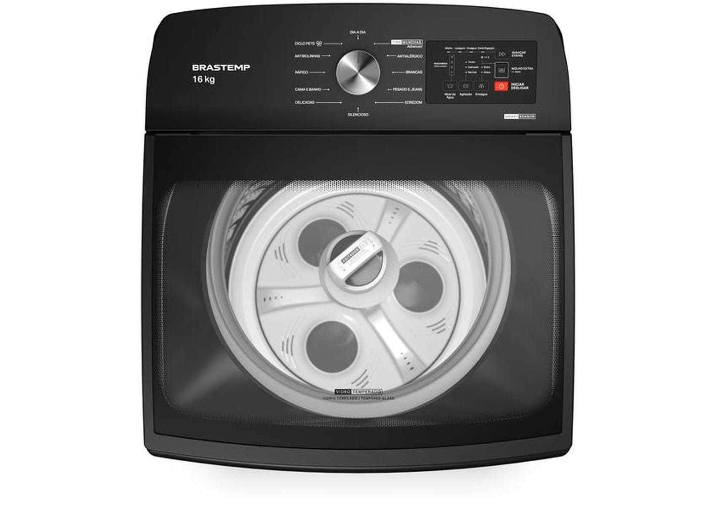 Lavadora de Roupas Automática Brastemp 16kg - Cesto Inox 12 Programas de Lavagem BWY16A9