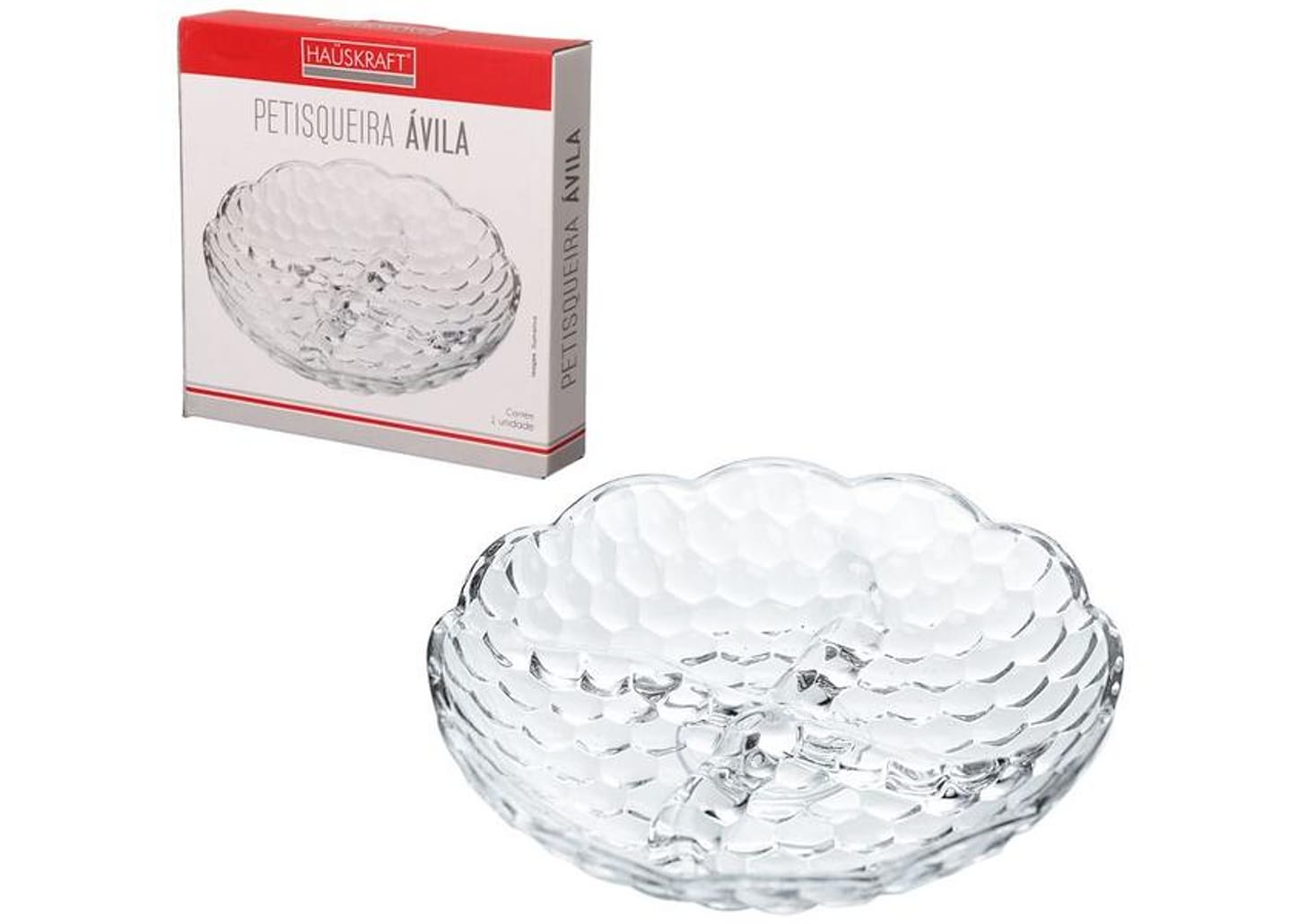 Petisqueira de Vidro Redonda Hauskraft Ávila